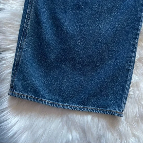 New! VERONICA BEARD Mia Pleated High Waist Wide Leg Jeans - Picture 10 of 11